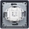 Выключатель 2-кл. СП Glossa 10А IP20 (сх. 5) 10AX в сборе шоколад. SE GSL000852