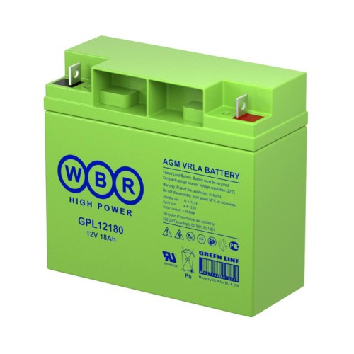Аккумулятор 12В 18А.ч WBR GPL12180 WBR