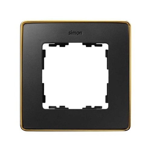 Рамка 1-м Simon82 Detail графит основание золото Simon 8201610-242