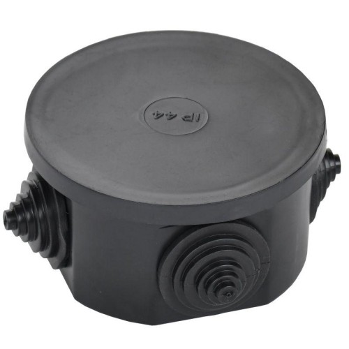 Коробка распаячная КМ41237 D75х40мм IP44 4 ввода черн. IEK UKO21-075-040-000-K02-44