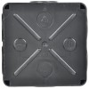 Коробка распаячная КМ41233 100х100х50мм IP44 6 вводов черн. IEK UKO11-100-100-050-K02-44