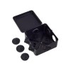 Коробка распаячная КМ41234 100х100х50мм IP55 6 вводов черн. IEK UKO11-100-100-050-K02-55