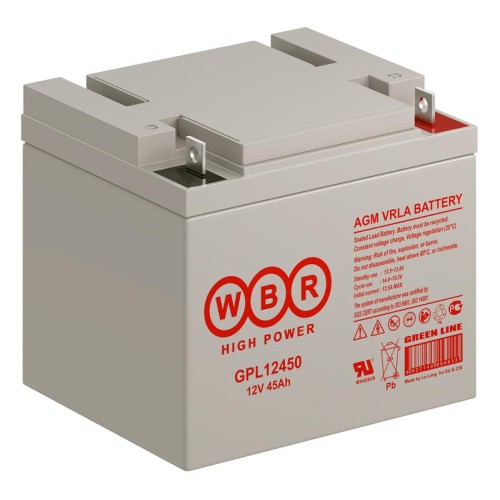 Аккумулятор 12В 45А.ч WBR GPL12450 WBR