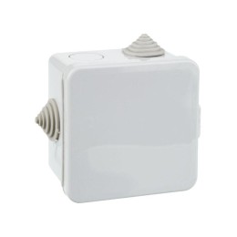 Коробка распаячная ОП 80х80х50 IP54 КМ41238 откид. крышка 7 вводов (7035) IEK UKO31-080-080-050-K03-