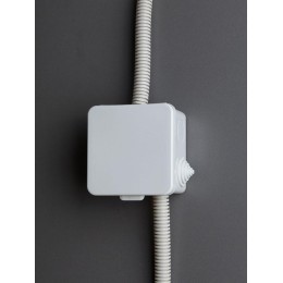 Коробка распаячная ОП 80х80х50 IP54 КМ41238 откид. крышка 7 вводов (7035) IEK UKO31-080-080-050-K03-