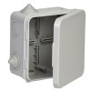 Коробка распаячная ОП 100х100х50 IP54 КМ41256 откид. крышка 8 вводов (7035) IEK UKO31-100-100-050-K0