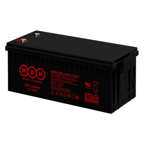 Аккумулятор 12В 200А.ч WBR GPL122000 WBR