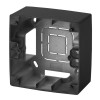 Коробка наклад. монтажа 1 пост Эра12 антрацит 12-6101-05 ЭРА Б0043164