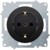 Розетка 1-м СП Florence 16А IP20 с заземл. на винтах механизм черн. (1E10201303) OneKeyElectro 21728
