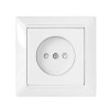 Розетка 1-м СП 16А IP20 с заземл. защ. шторки бел. Bylectrica РС16-316