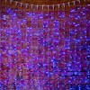 Гирлянда светодиодная "Светодиодный Дождь" 2х3м 760LED син. 66Вт 230В IP65 постоян. свечение провод