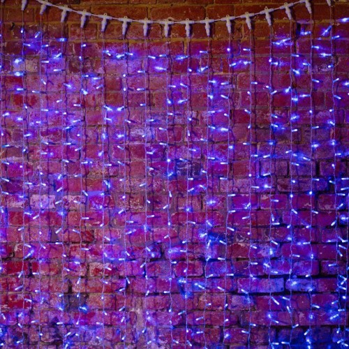Гирлянда светодиодная "Светодиодный Дождь" 2х3м 760LED син. 66Вт 230В IP65 постоян. свечение провод