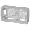 Коробка накладного монтажа 2 поста Эра12 алюм. 12-6102-03 ЭРА Б0043172
