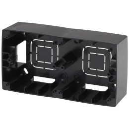 Коробка наклад. монтажа 2 поста Эра12 черн. 12-6102-06 ЭРА Б0043175
