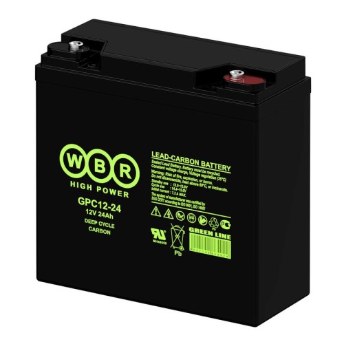 Аккумулятор тяговый 12В 24А.ч WBR GPC12-24 WBR