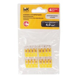 Клемма строительно-монтажная СМК 228-414 (уп.4шт) IEK UKZ60-414-004