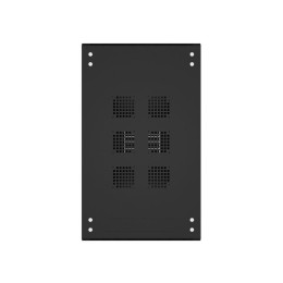 Шкаф напольный 19дюйм Standart 42U 800х1000мм передняя и задняя дверь с перфорацией RAL9005 (состоит