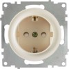 Розетка 1-м СП Florence 16А IP20 с заземл. защ. шторки винтов. контакты механизм беж. (1E10101301) O