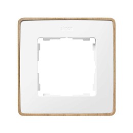 Рамка 1-м Simon82 Detail дерево/бел. (100% Бук) Simon 8201610-270