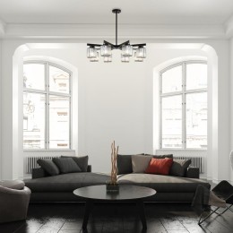 Люстра Ferrera 320Вт E27х8 IP20 Freya FR5474PL-08B