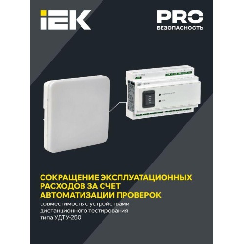 Светильник светодиодный ДПА 5000-3 IP65 3ч аварийный постоянного действия с УДТУ IEK LDPA4-5000-3-65