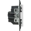 Розетка 1-м СП Valena Life 16А IP2X 250В 2P+E безвинтов. клеммы с лицев. панелью механизм бел. Leg 7