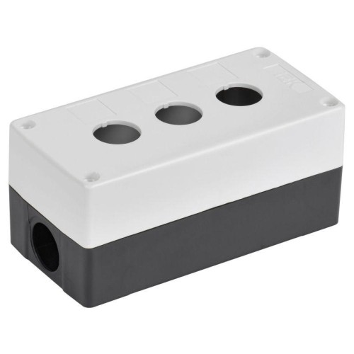 Корпус КП103-Р 3-м для кнопок бел. IEK BKP10-3-K01-R