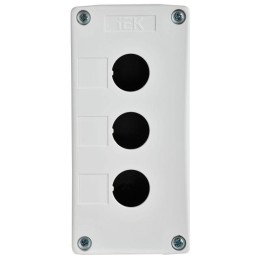 Корпус КП103-Р 3-м для кнопок бел. IEK BKP10-3-K01-R