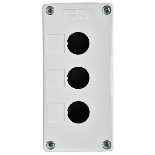 Корпус КП103-Р 3-м для кнопок бел. IEK BKP10-3-K01-R