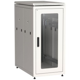 Шкаф сетевой LINEA N 28U 800х1000мм стекл. передняя дверь задняя металлическая сер. ITK LN35-28U81-G