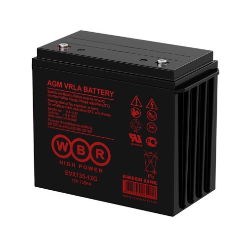 Аккумулятор тяговый 12В 135А.ч WBR EVX135-12G WBR