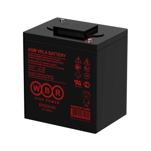 Аккумулятор тяговый 6В 225А.ч WBR EVX225-6G WBR