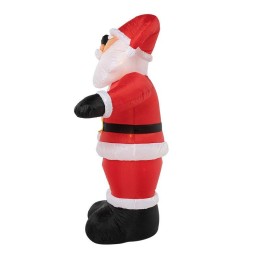 Фигура надувная 3D "Дед Мороз приветствует" 240см 5LED бел. бел. 18Вт IP65 внутр. подсветка компресс