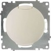 Розетка 1-м СП Florence 16А IP20 с заземл. винтов. контакты с крышкой механизм беж. (1E10501301) One