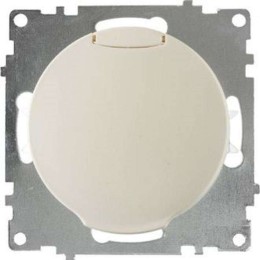 Розетка 1-м СП Florence 16А IP20 с заземл. винтов. контакты с крышкой механизм беж. (1E10501301) One
