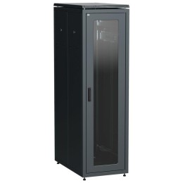 Шкаф сетевой LINEA N 38U 800х1000мм стекл. передняя дверь задняя металлическая чер. ITK LN05-38U81-G