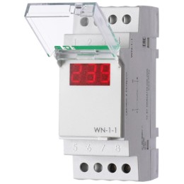 Указатель напряжения WN-1-1 (1ф 100-300В цифр. индик. 35мм 230В IP20 монтаж на DIN-рейке) F&F EA04.0