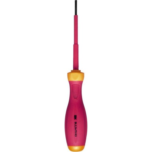 Отвертка диэлектрическая шлицевая SL2.5х75 K3 1000В ARMA2L 3 IEK A2L3-SC30-K3-SL-25-075