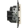 Розетка 1-м СП Valena Life 16А IP2X 250В 2P+E безвинтов. клеммы с лицев. панелью механизм сл. кость
