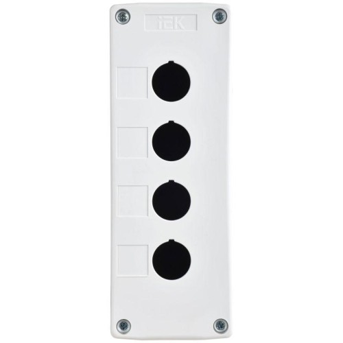 Корпус КП104-Р 4-м для кнопок бел. IEK BKP10-4-K01-R
