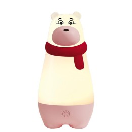 Светильник светодиодный настольный JS7-BEAR-rd МИШКА ночник аккумуляторный диммер IP20 красн. JazzWa