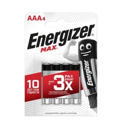 Элемент питания алкалиновый AAA/LR03/286 Max BL4 (блист.4шт) Energizer 28645
