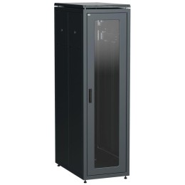 Шкаф сетевой LINEA N 47U 800х1000мм стекл. передняя дверь задняя перф. чер. ITK LN05-47U81-GP