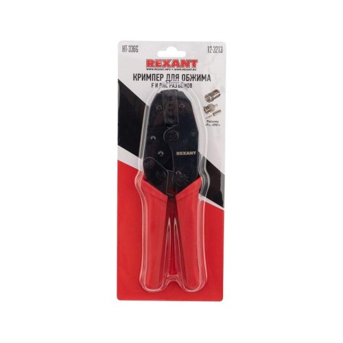 Инструмент для обжима коаксиальных разъемов RG-59 / RG-58 / RG-62 / RG-174 Fiber Optic Rexant 12-321