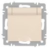 Розетка 1-м СП Accent 6-203-02 16А IP20 250В 2P+E Schuko с крышкой сл.кость Intro Б0063716