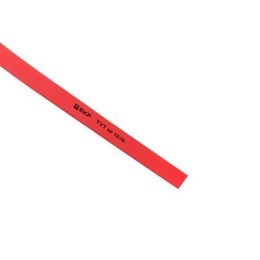 Трубка термоусадочная ТУТ нг 12/6 красн. (уп.100м) EKF tut-12-r