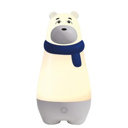 Светильник светодиодный настольный JS7-BEAR-bu МИШКА ночник аккумуляторный диммер IP20 син. JazzWay