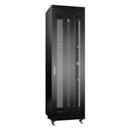 Шкаф монтажный телекоммуникационный напольный ND-05C-42U60/100-BK 19дюйм 42U 600х1000х2055мм для рас