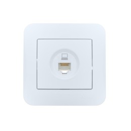 Розетка компьютерная 1-м СП ASTI IP20 RJ45 в сборе Cat 5e бел. LEZARD 7081-0202-139