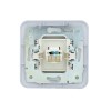 Розетка компьютерная 1-м СП ASTI IP20 RJ45 в сборе Cat 5e бел. LEZARD 7081-0202-139